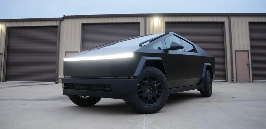 2024 Black Tesla Cybertruck rental vehicle in Phoenix, AZ