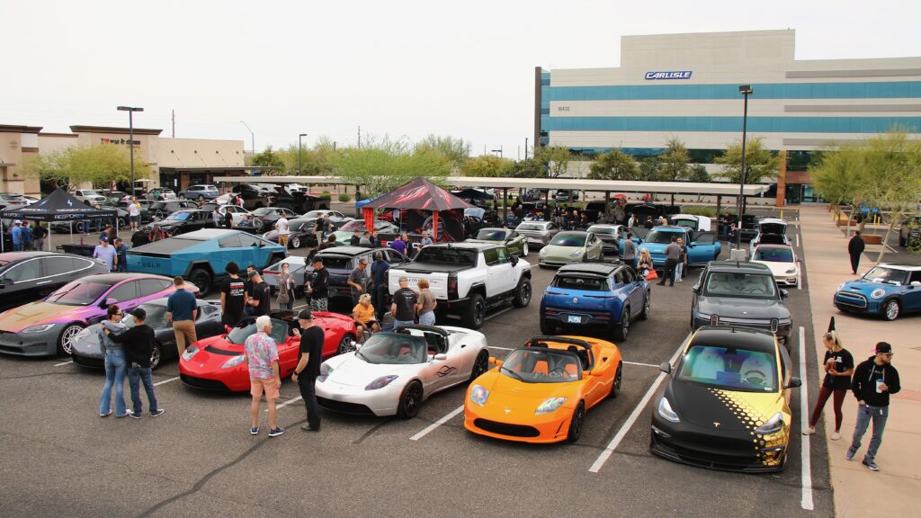 BESPOKEV Cars and Coffee Aerial View