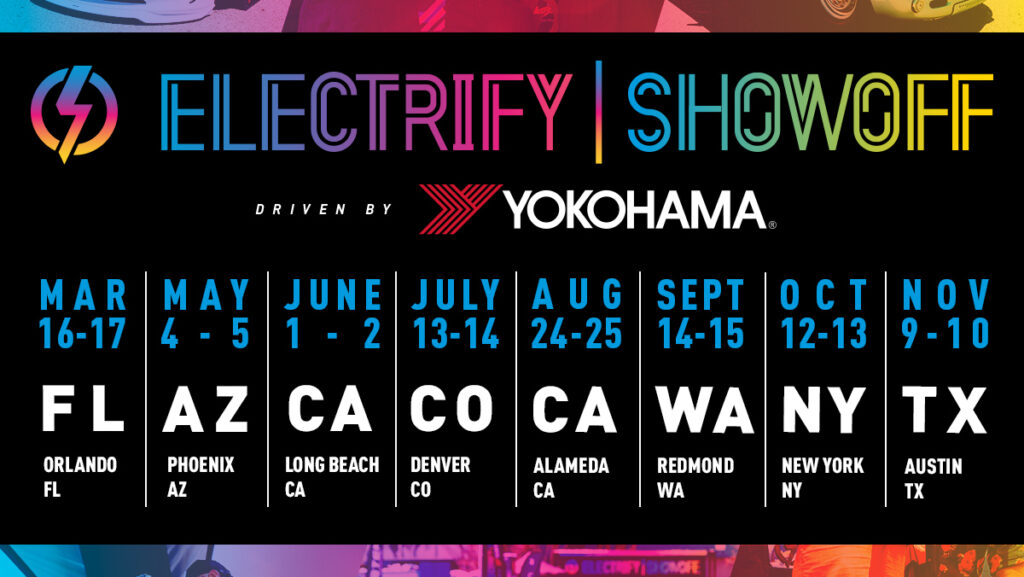Electrify Expo and Electrify Showoff Phoenix Arizona electric vehicle event and car show.