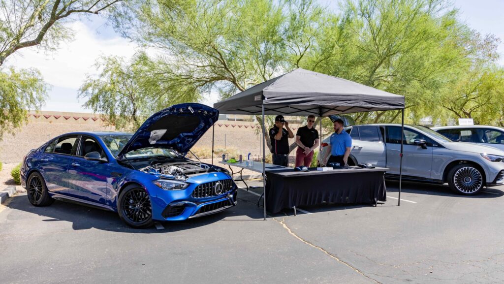 BESPOKEV Cars and Coffee event featuring Mercedes-Benz of North Scottsdale.